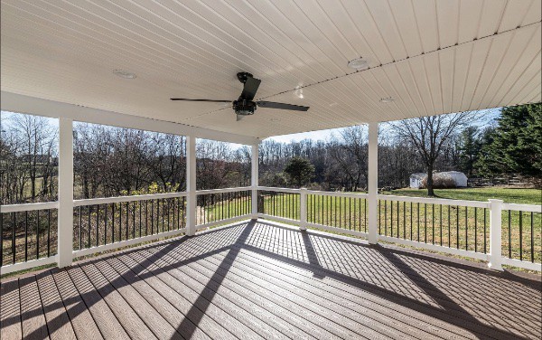 Spacious porch in Frederick MD
